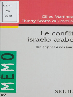 cover image of Le Conflit israélo-arabe